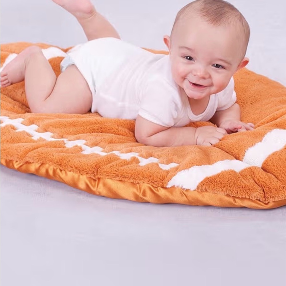 Cozy Brown Baby Sleep Football 🏈 Blanket